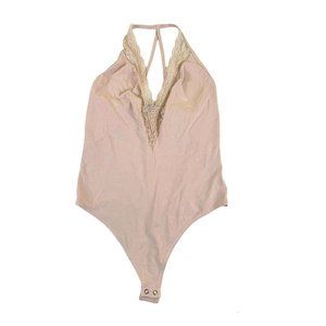 Women's Express Body Suit Lace Dusky Pink Size Medium Thong